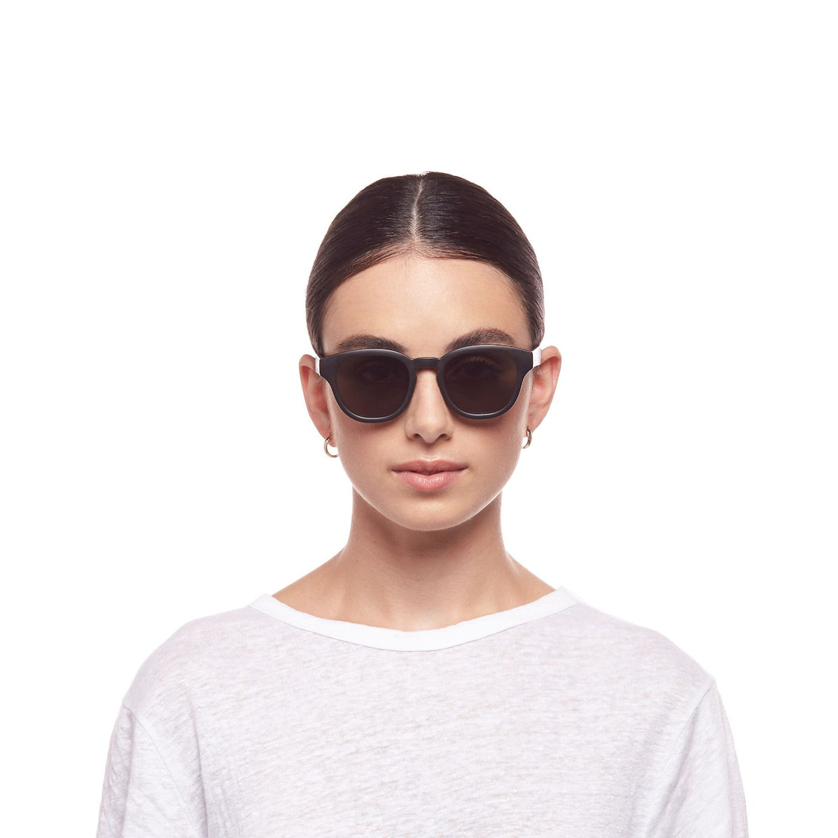 Le Specs Le Sustain Grass Band – Noir – verres verts – portées