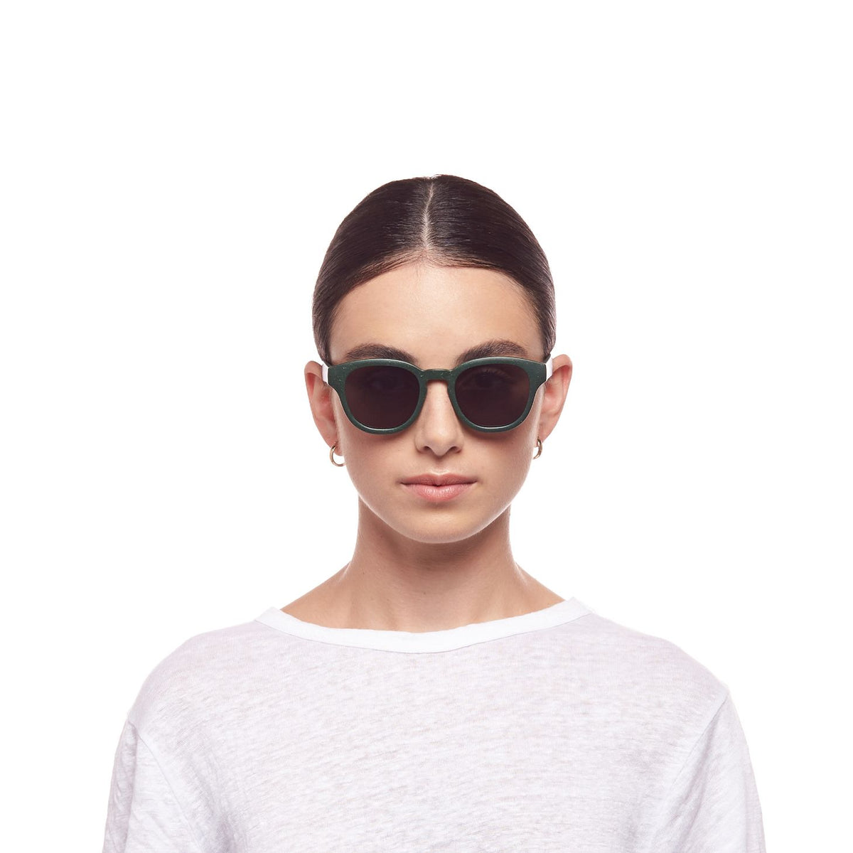Le Specs Le Sustain Grass Band – Vert – verres noirs – portées