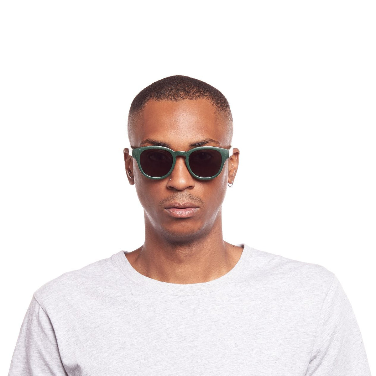 Le Specs Le Sustain Grass Band – Vert – verres noirs – portées