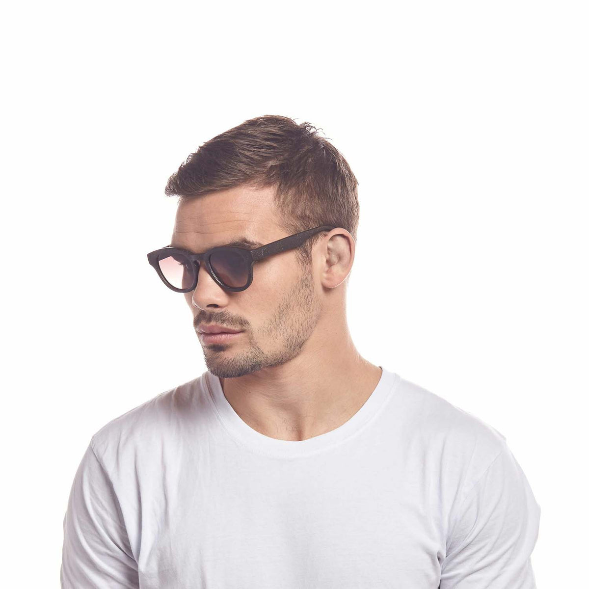 Le Specs Le Sustain Grass Band – Marron – verres marron – portées