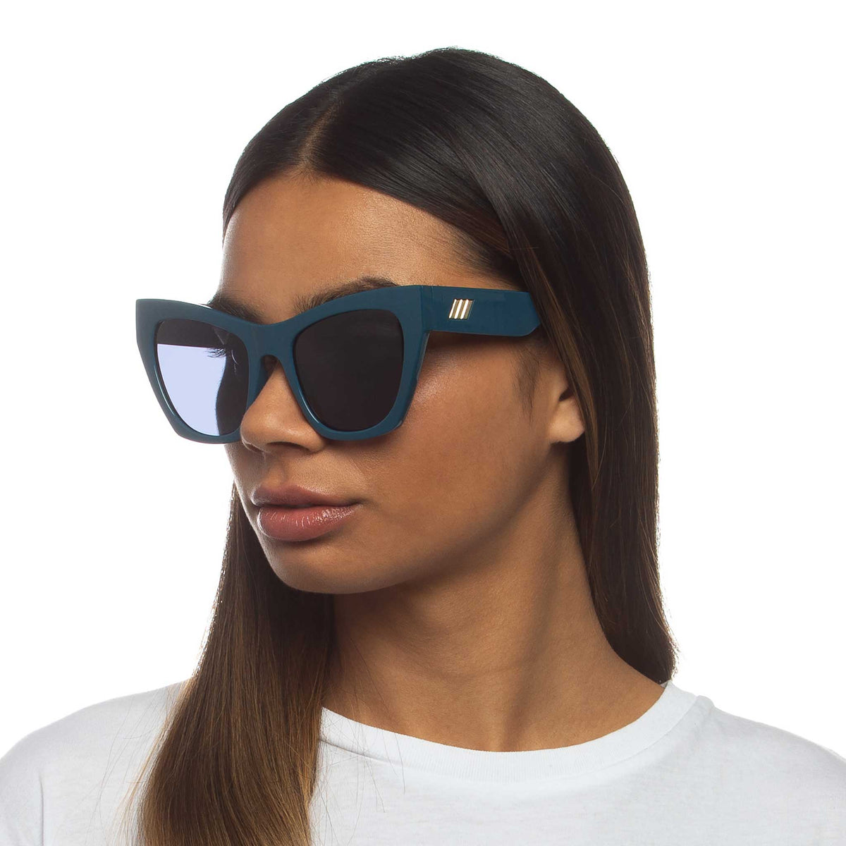 Le Specs Le Sustain So Sarplastic – Bleu – verres bleus – portées
