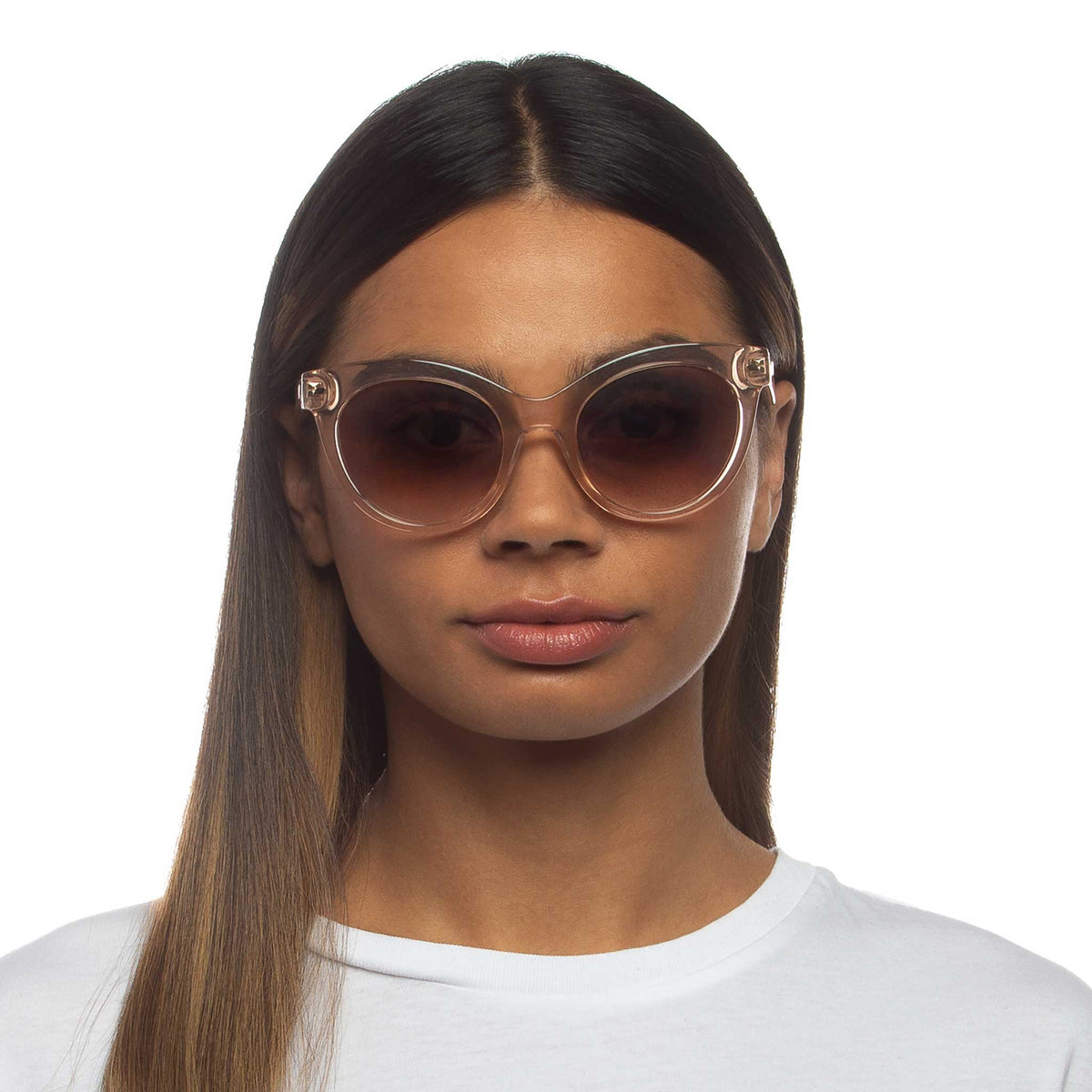 Le Specs Le Sustain That's Fanplastic – Beige – verres marron – portées
