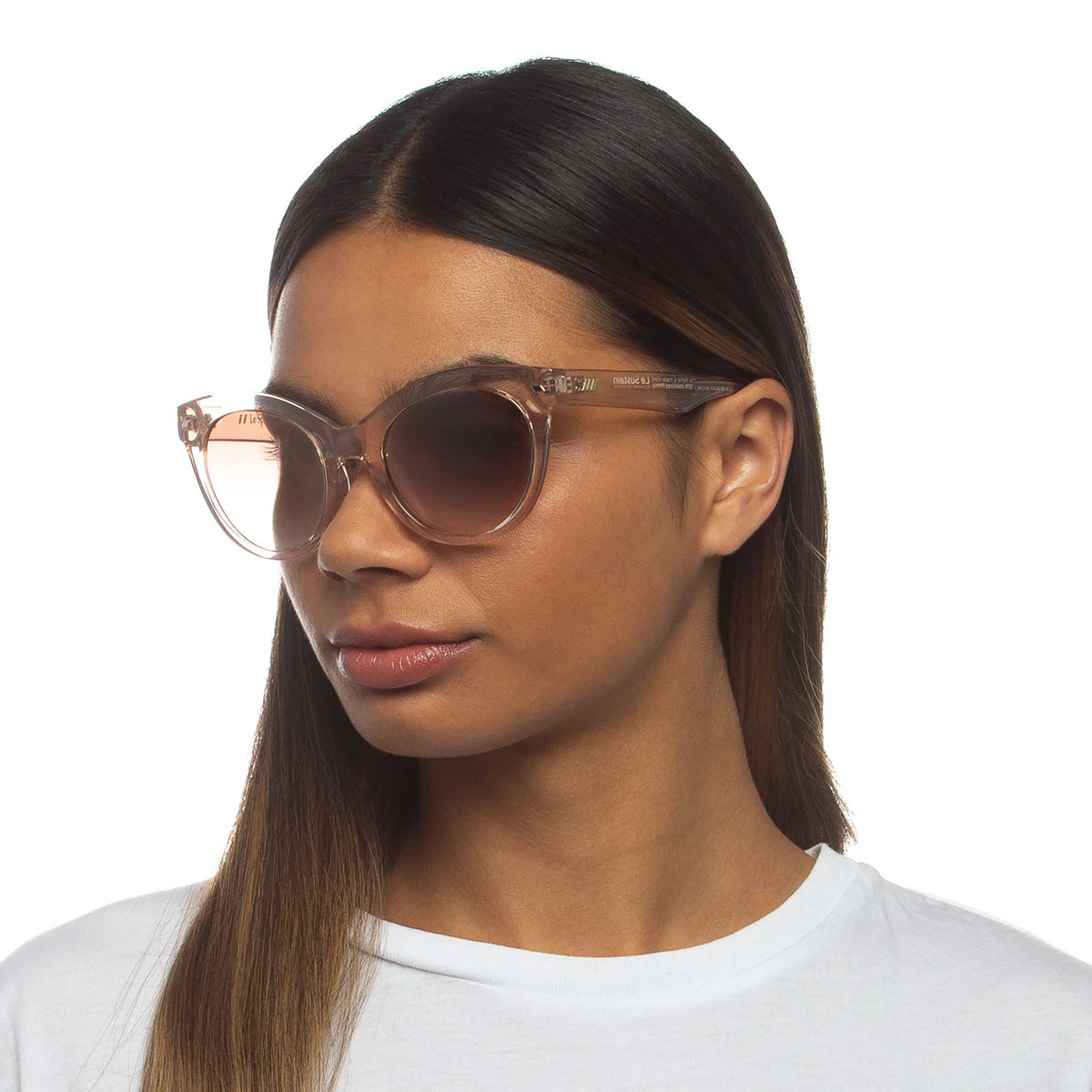 Le Specs Le Sustain That's Fanplastic – Beige – verres marron – portées