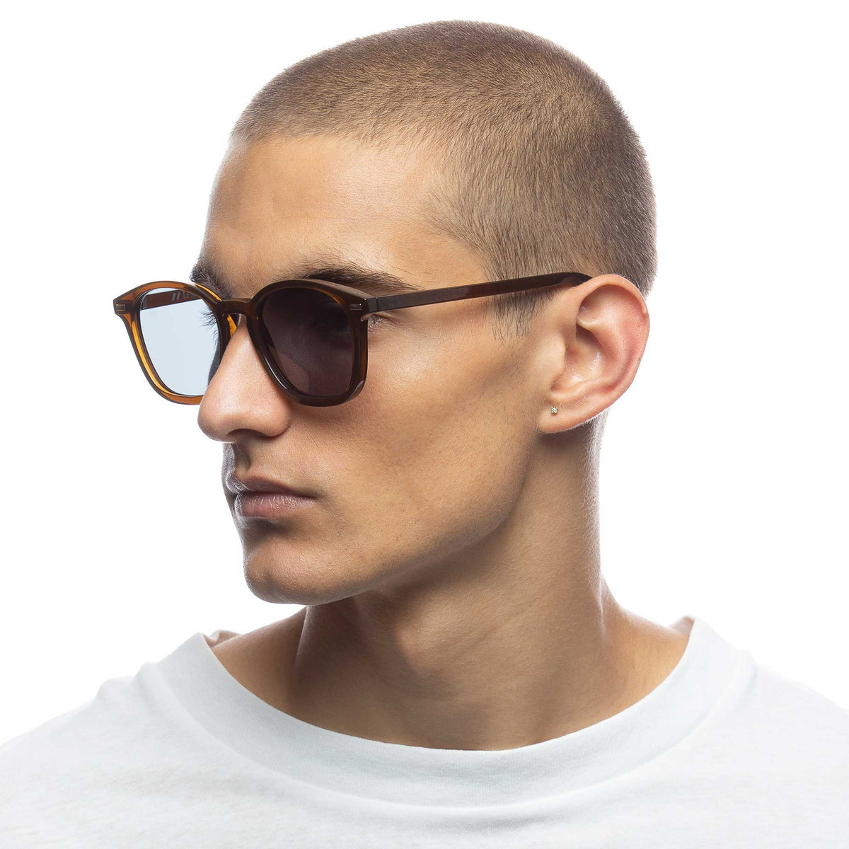 Le Specs Le Sustain Simplastic – Marron – verres marron – portées
