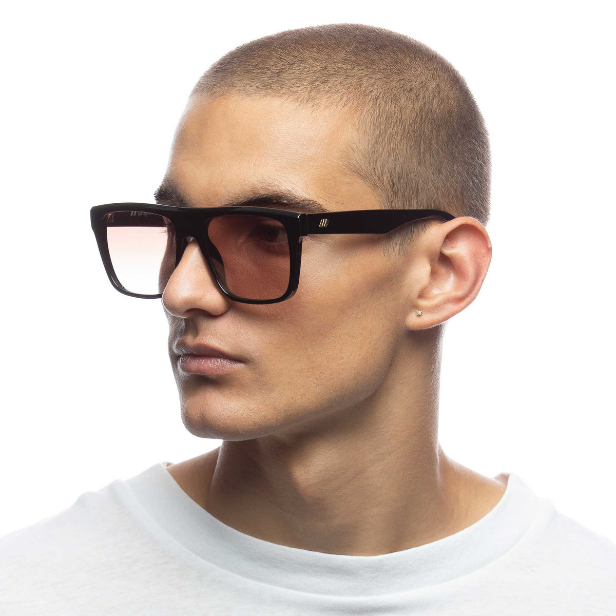 Le Specs Aristoplastic – Noir – verres marron – portées