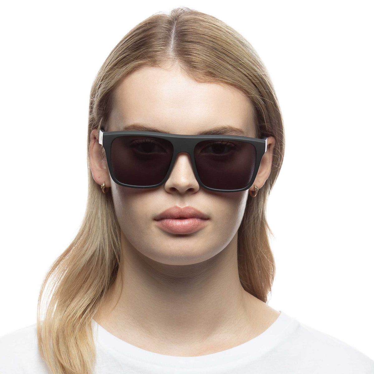 Le Specs Aristoplastic – Noir mat – verres noirs – portées