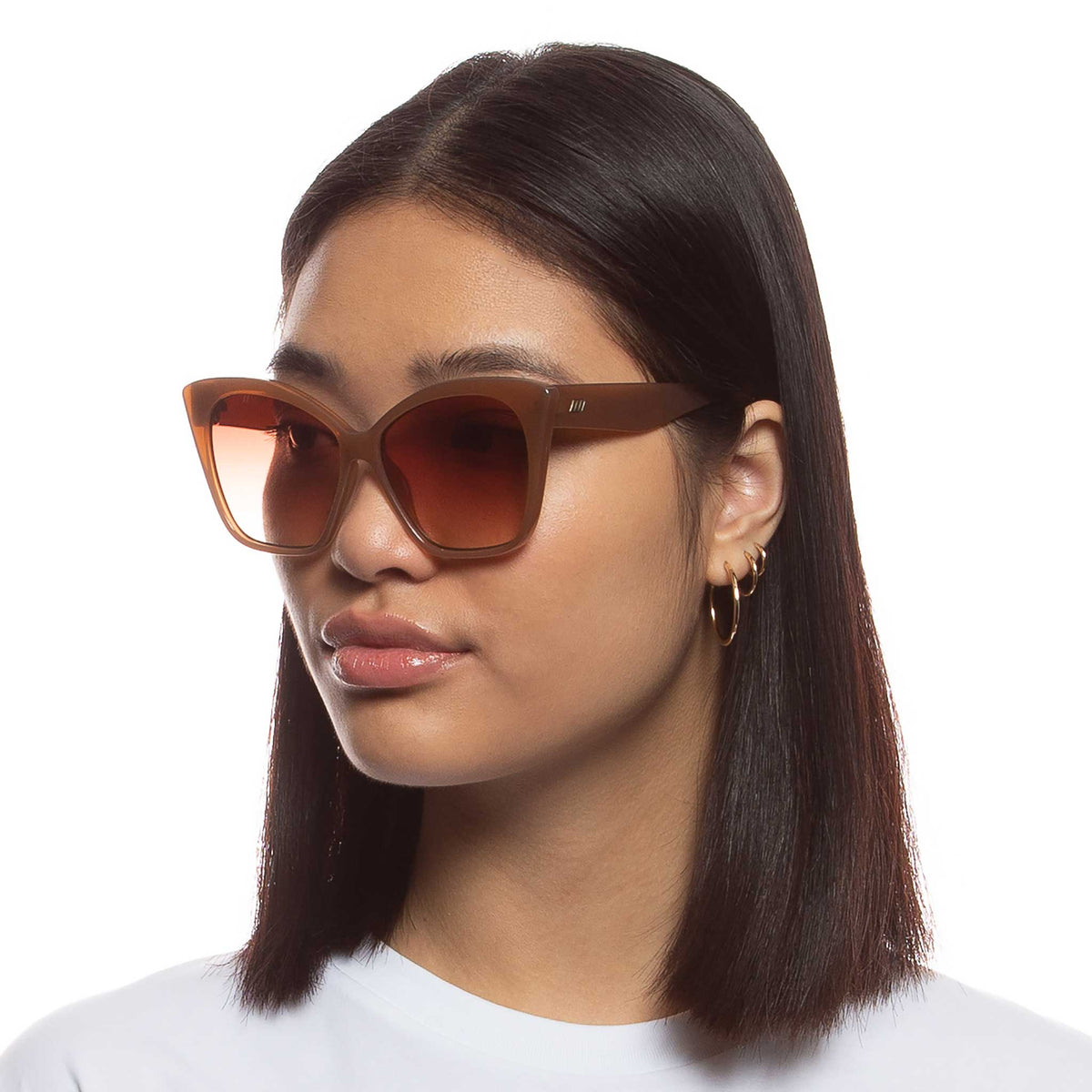 Le Specs Hot Trash – Marron – verres marron – portées