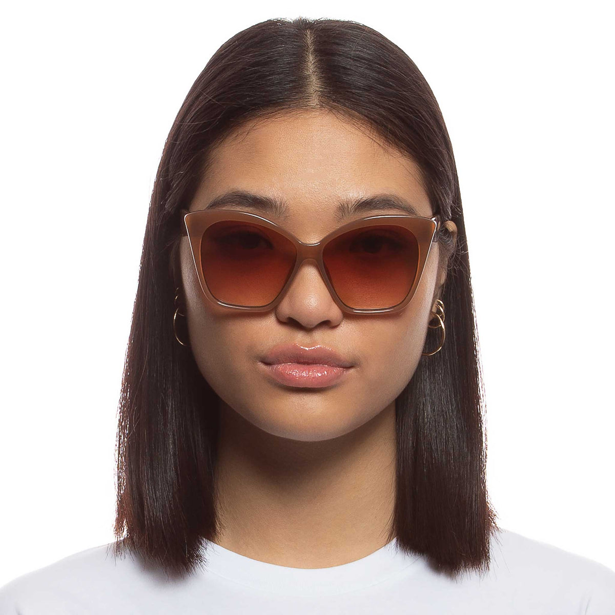 Le Specs Hot Trash – Marron – verres marron – portées