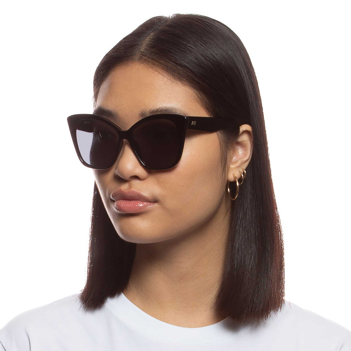 Le Specs Hot Trash – Noir – verres noirs – portées