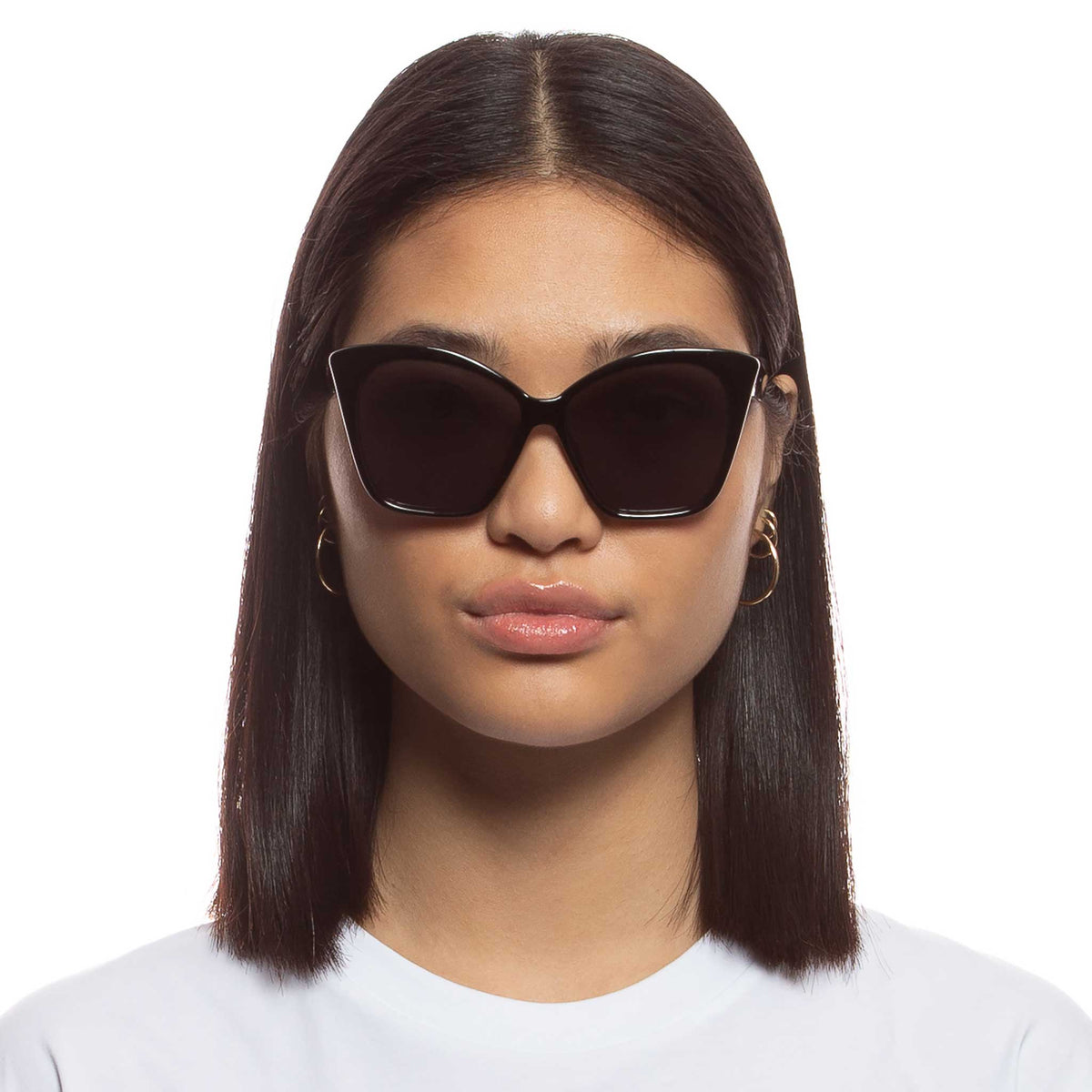 Le Specs Hot Trash – Noir – verres noirs – portées