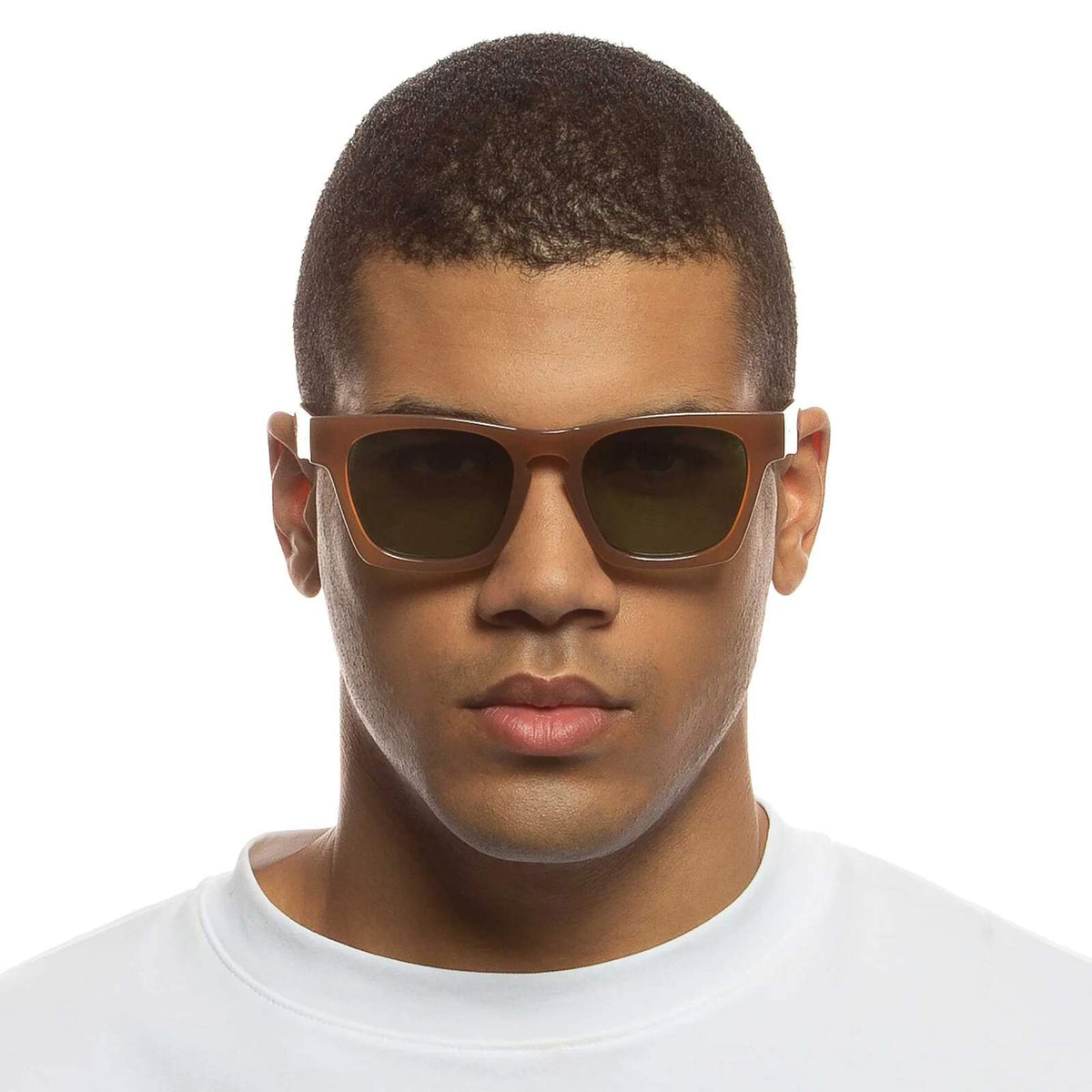 Le Specs Whiptrash – Marron – verres verts – portées