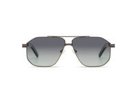Komono Ronny – Gris acier – verres gris polarisés – vue de face