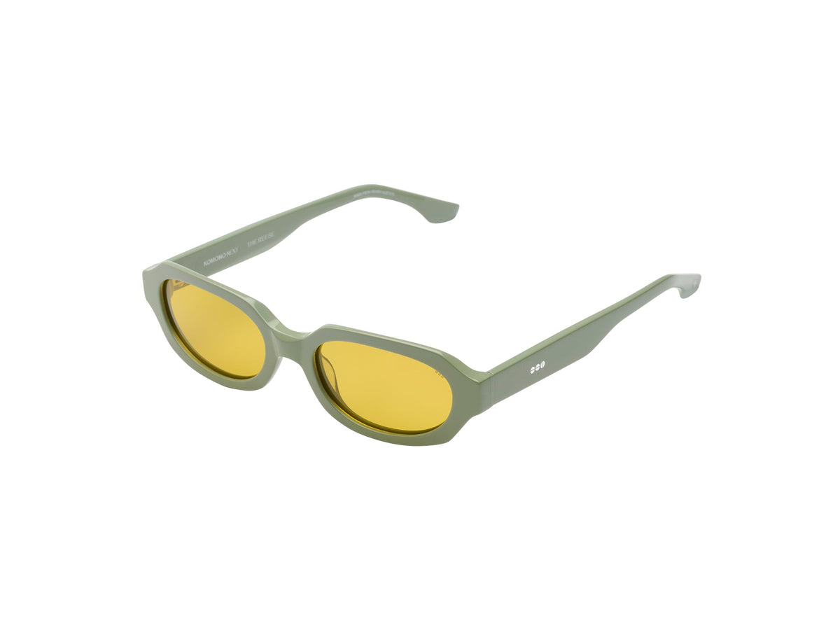 Komono Reese – Vert sauge – verres jaunes polarisés – vue de profil