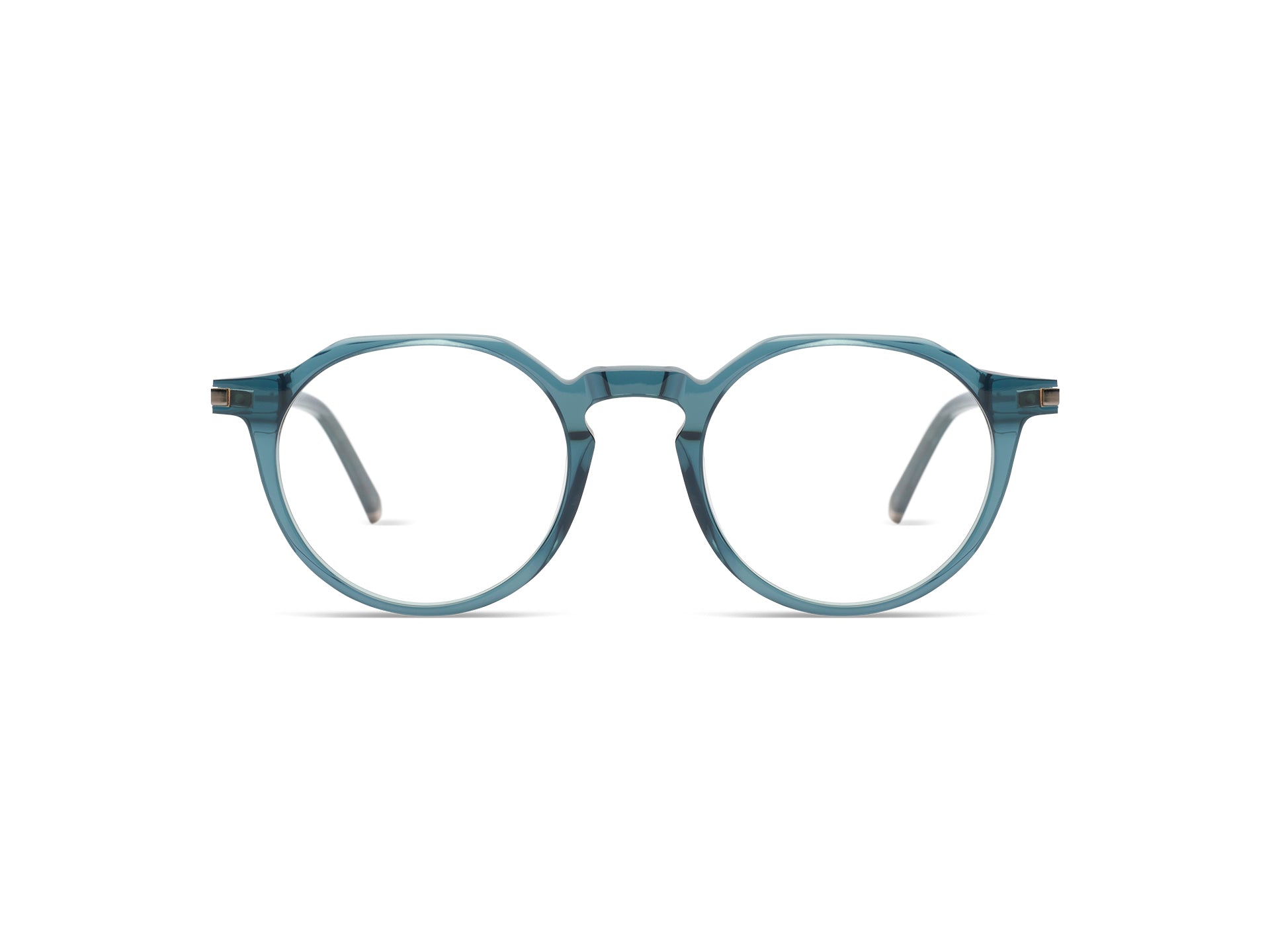 Komono Sacha – Bleu pétrole transparent – vue de face
