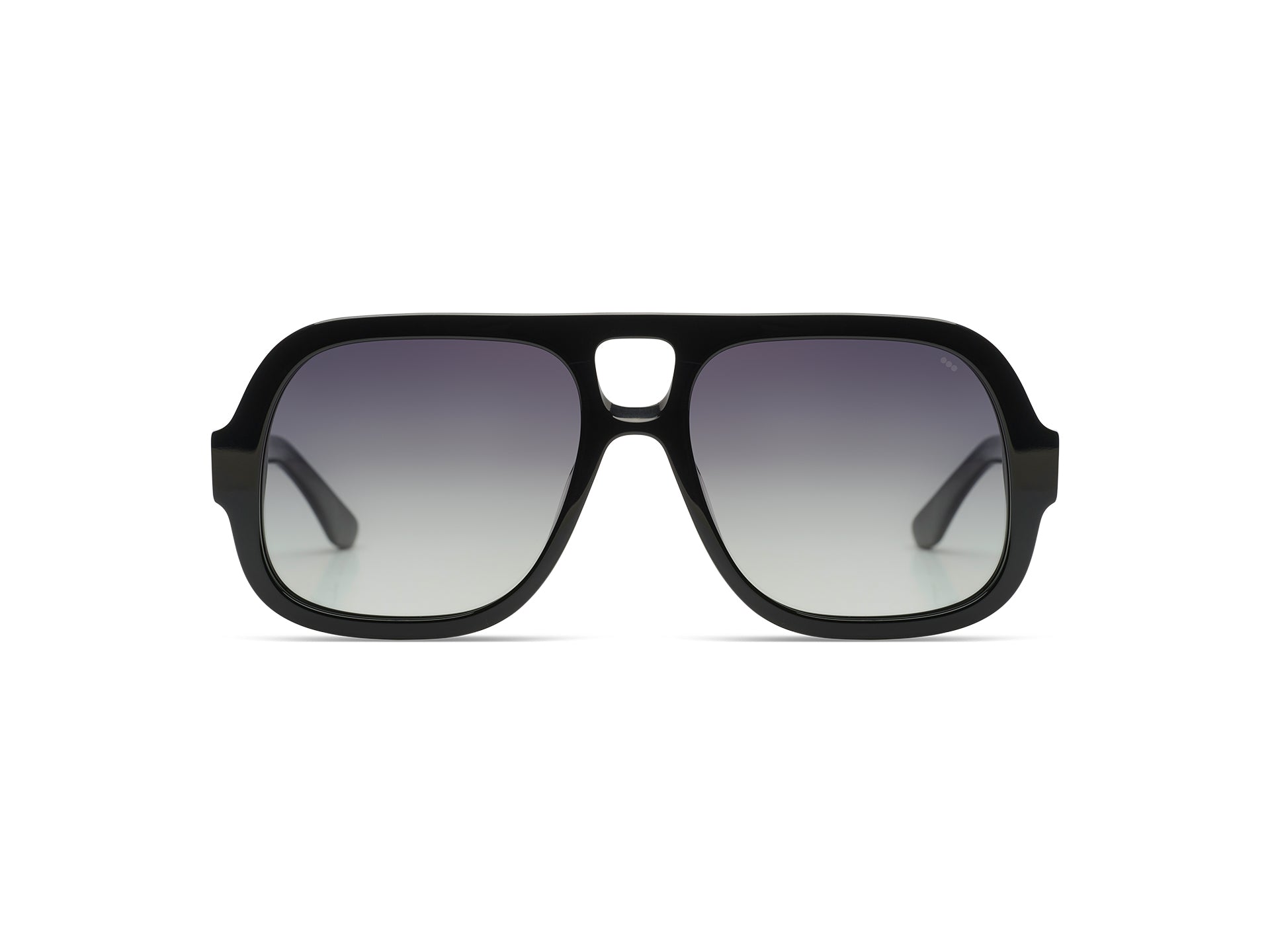 Komono Eden – Noir – verres gris polarisés – vue de face
