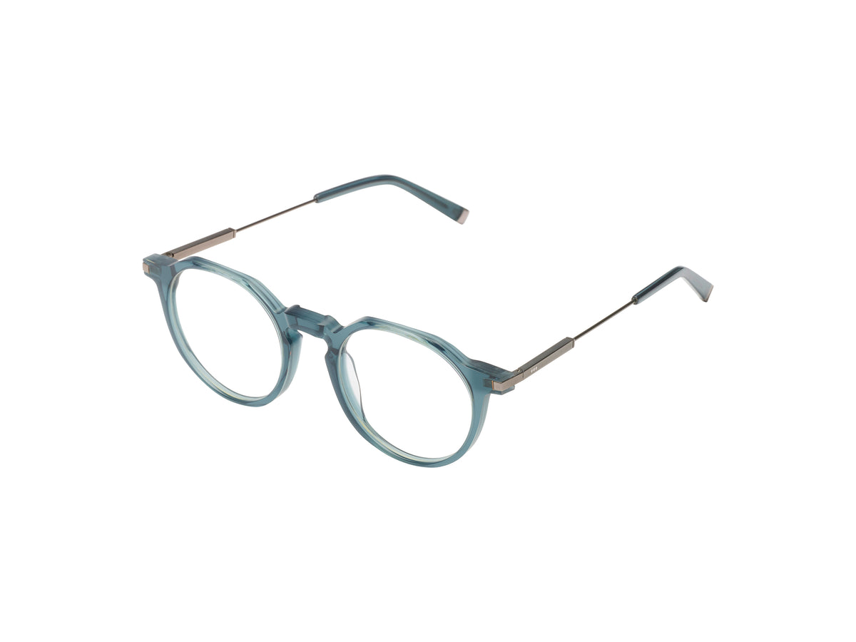 Komono Sacha – Bleu pétrole transparent – vue de profil