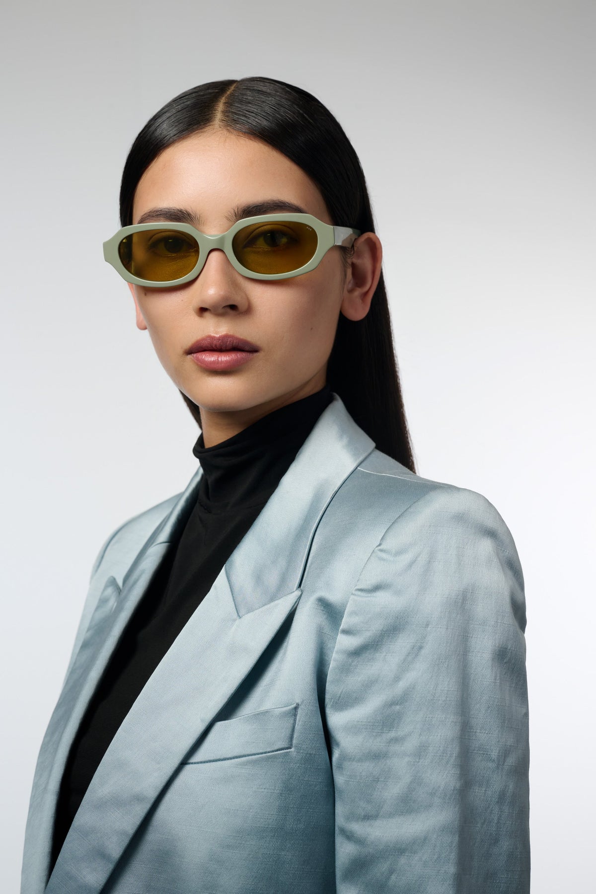 Komono Reese – Vert sauge – verres jaunes polarisés – portées