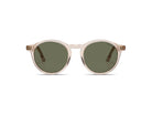 Komono Archie Sun – Beige transparent – verres verts – vue de face