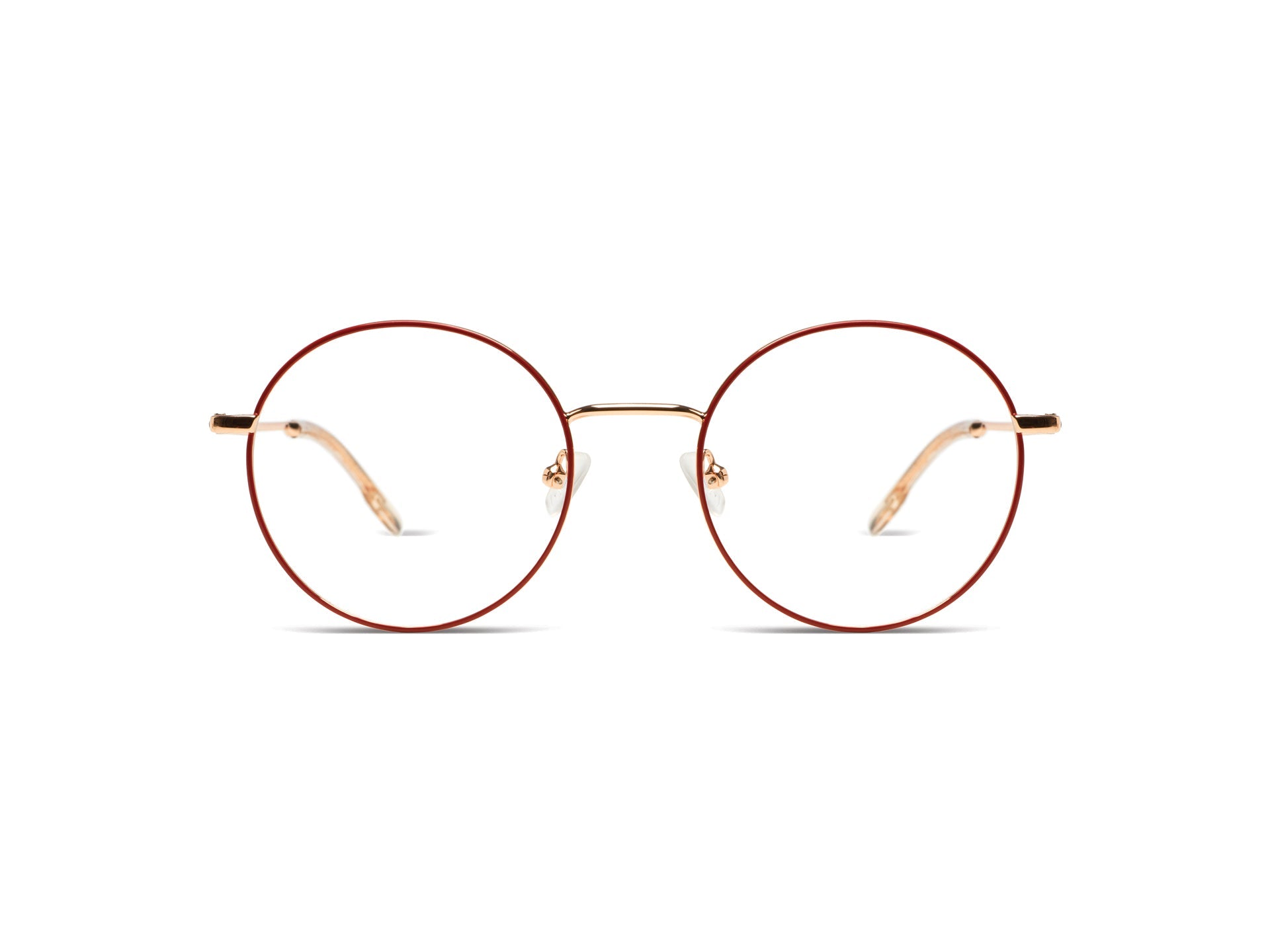 Komono Jude – Rouge brique / Or rose – vue de face