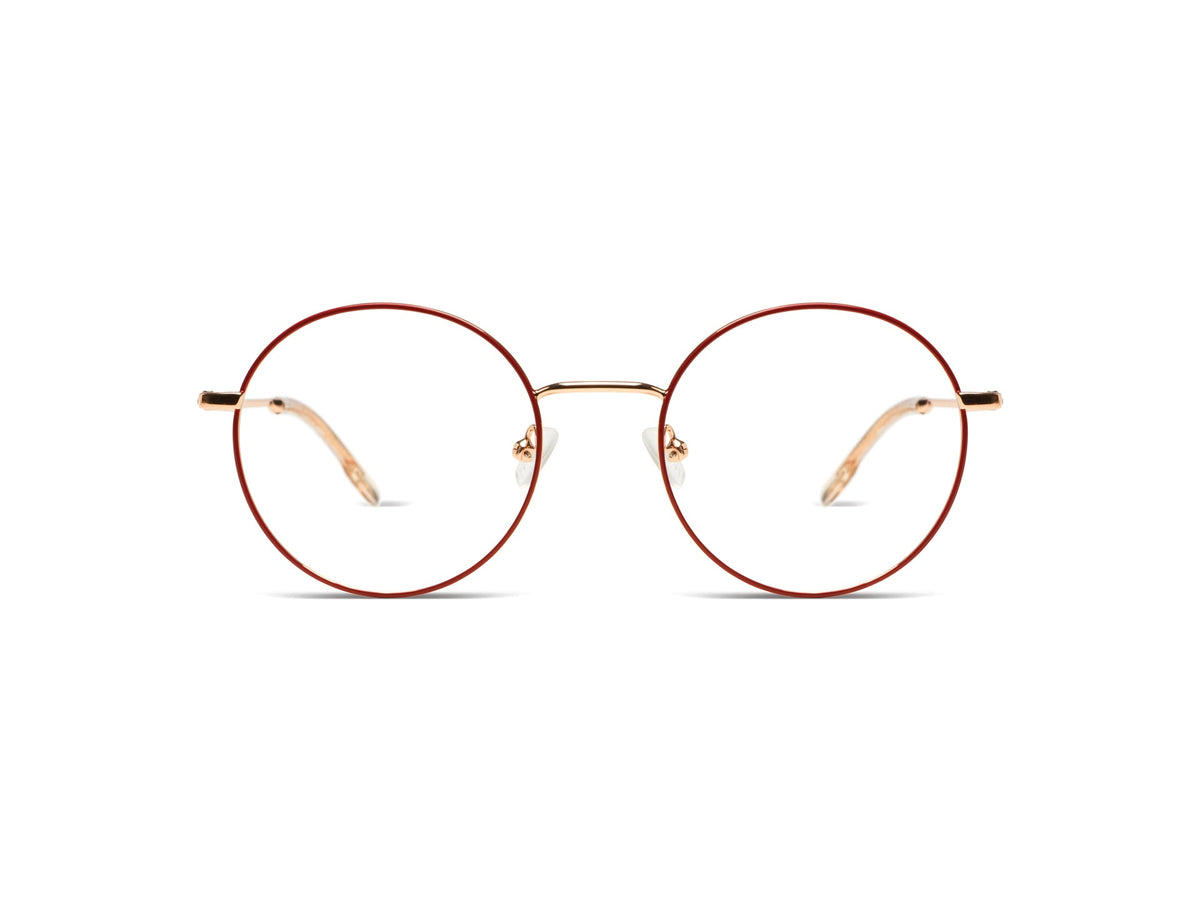 Komono Jude – Rouge brique / Or rose – vue de face