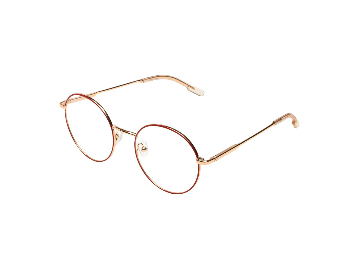 Komono Jude – Rouge brique / Or rose – vue de profil