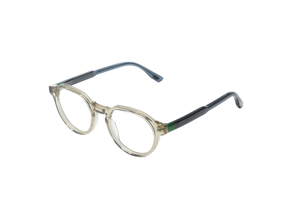 Komono Nigel Slims – Gris vert transparent – vue de profil
