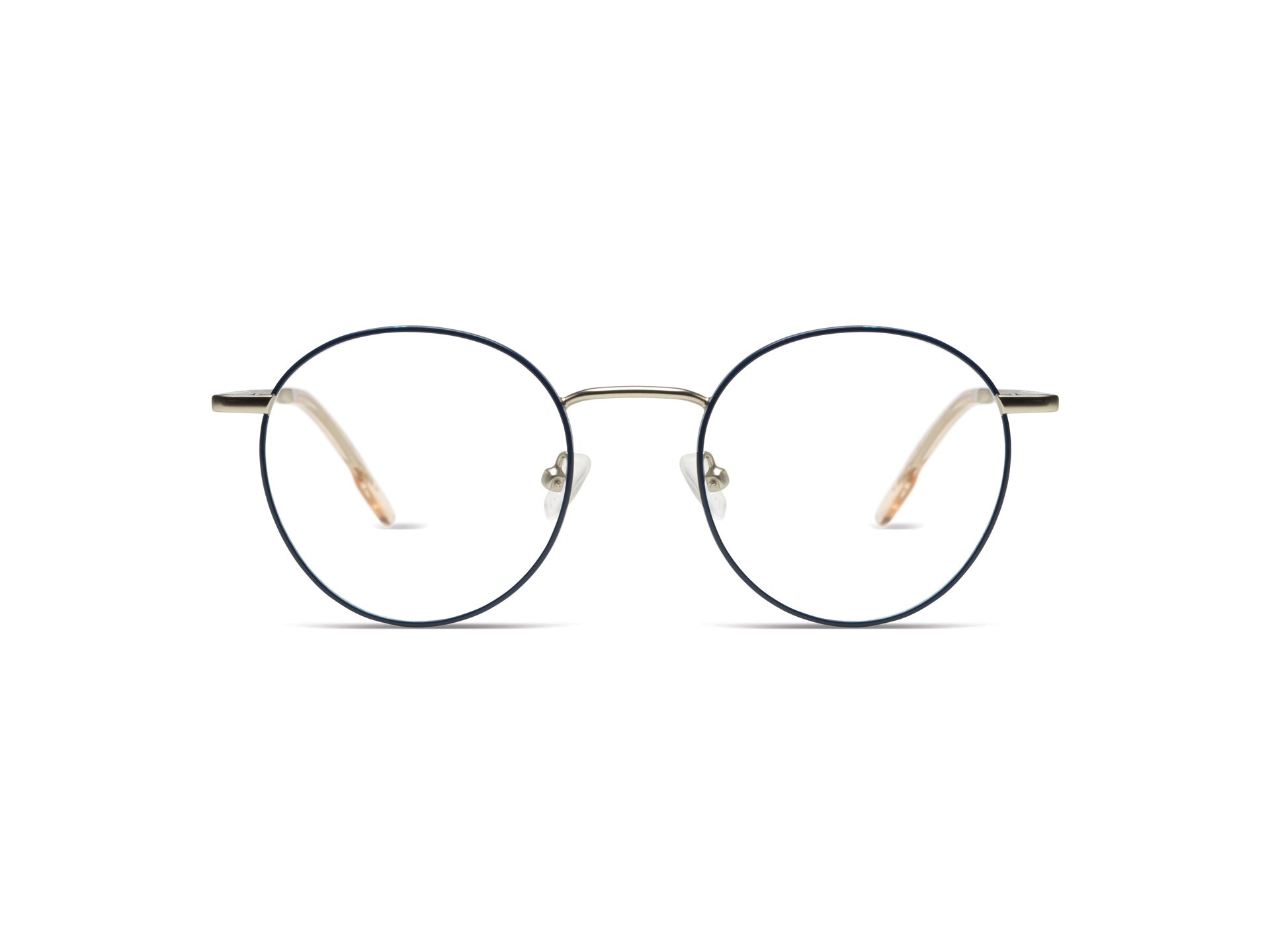Komono Pete – Bleu marine / Argent – vue de face