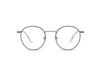 Komono Pete – Bleu marine / Argent – vue de face