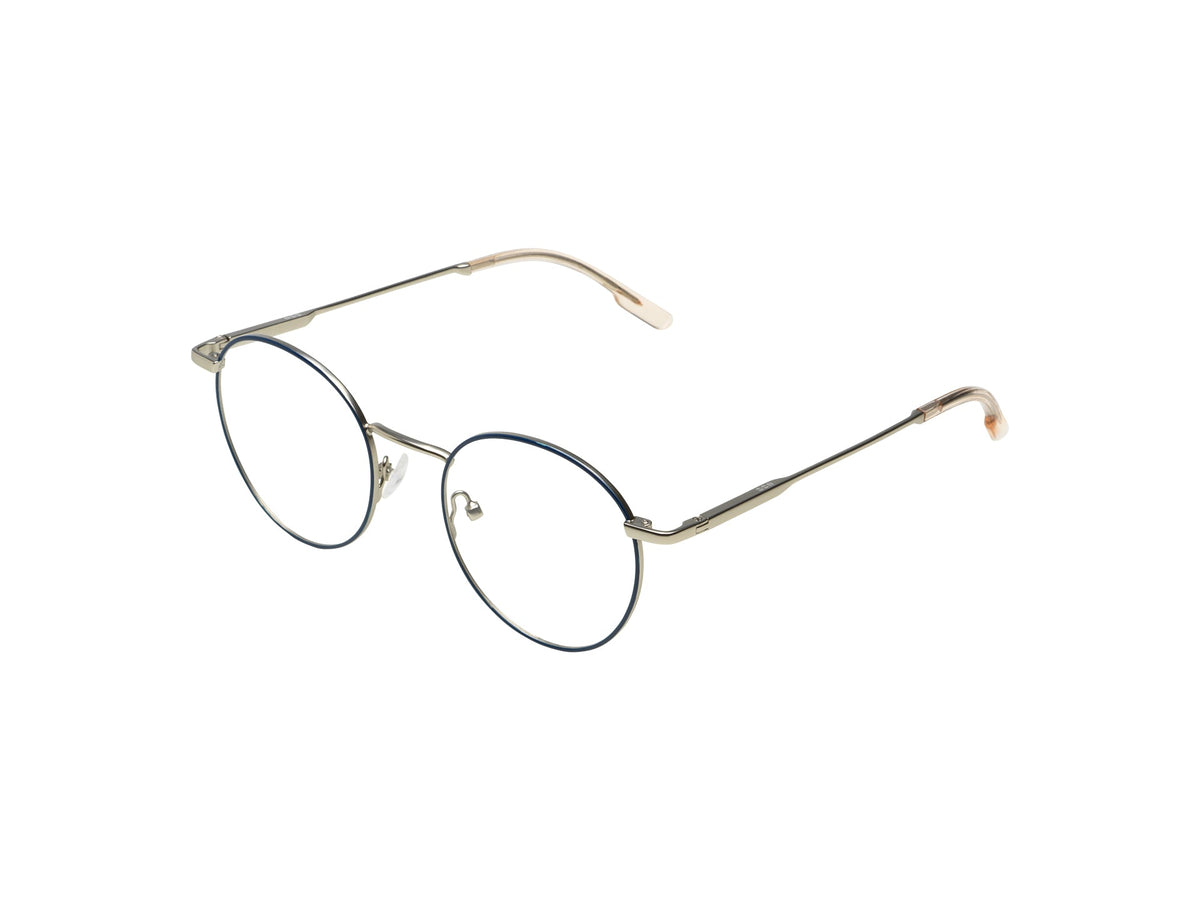 Komono Pete – Bleu marine / Argent – vue de profil