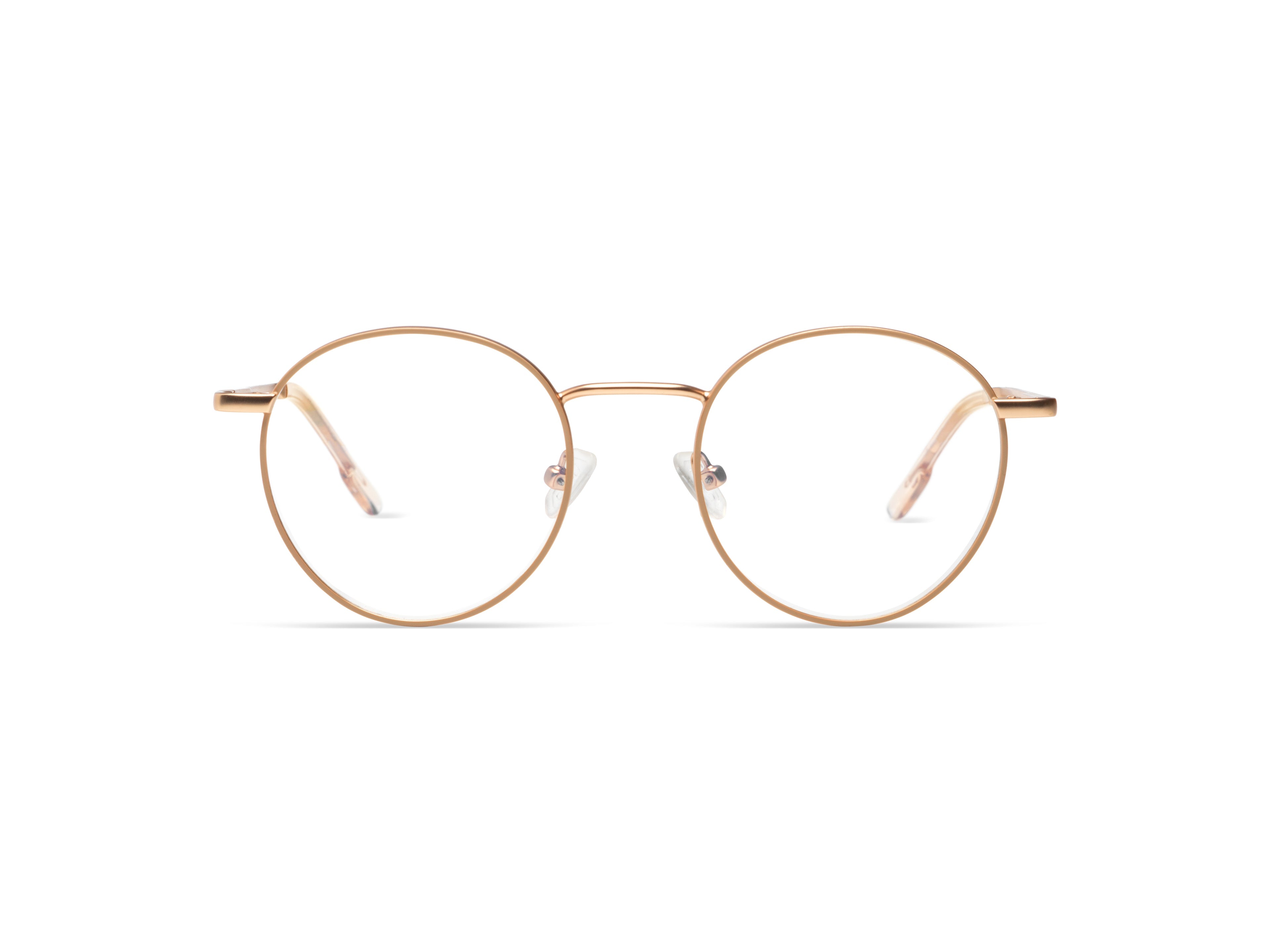 Komono Pete Slims – Or rose mat – vue de face