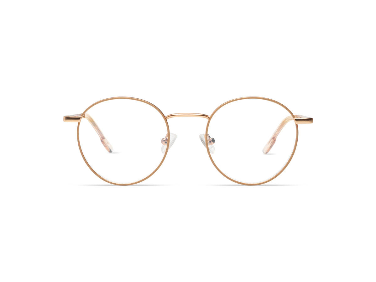 Komono Pete Slims – Or rose mat – vue de face