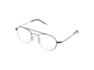 Komono Morgan – Bleu marine / Argent – vue de trois quarts