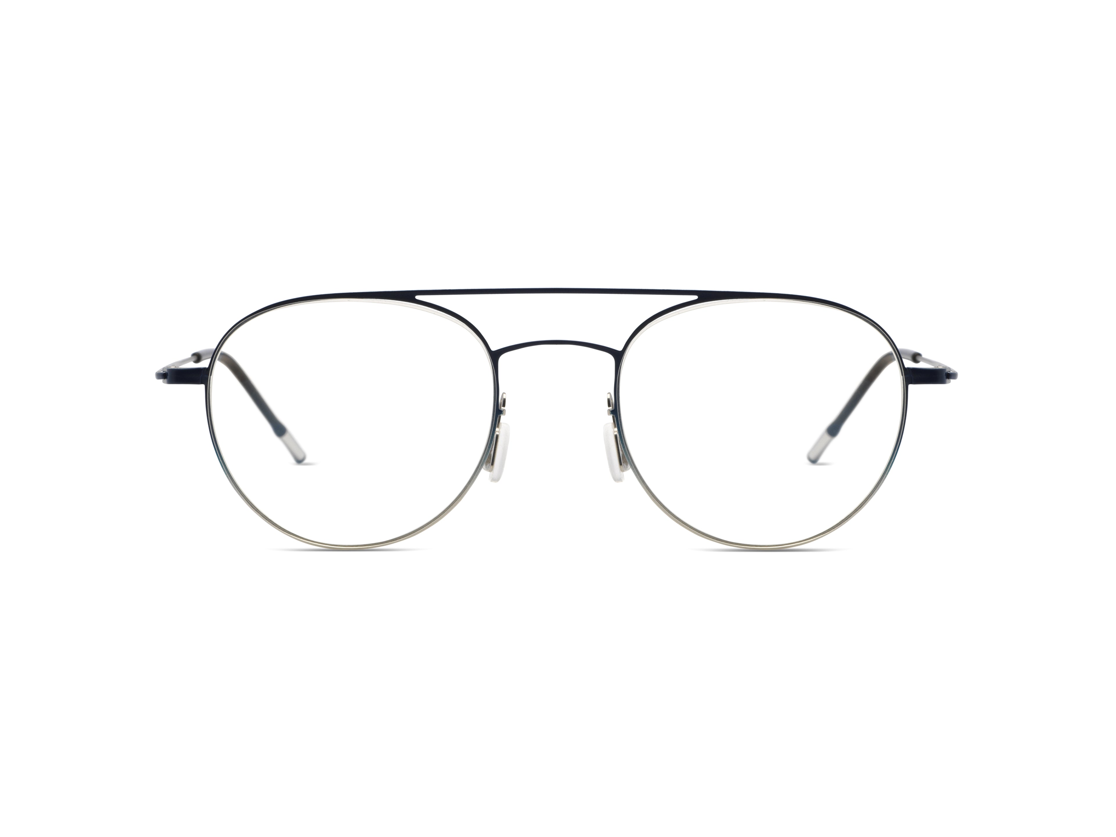 Komono Morgan – Bleu marine / Argent – vue de face