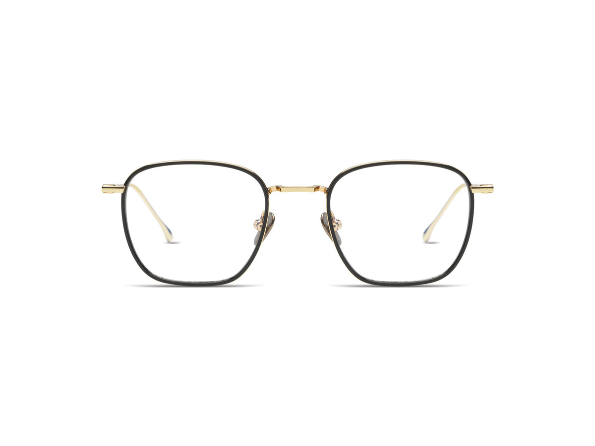 Komono Oscar Slims – Noir / Or – vue de face