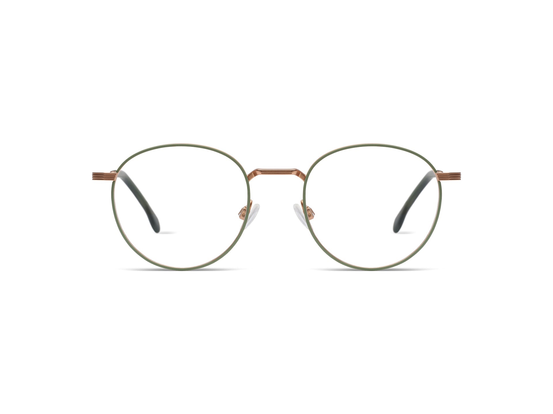 Komono Rio – Vert sauge / Or rose – vue de face