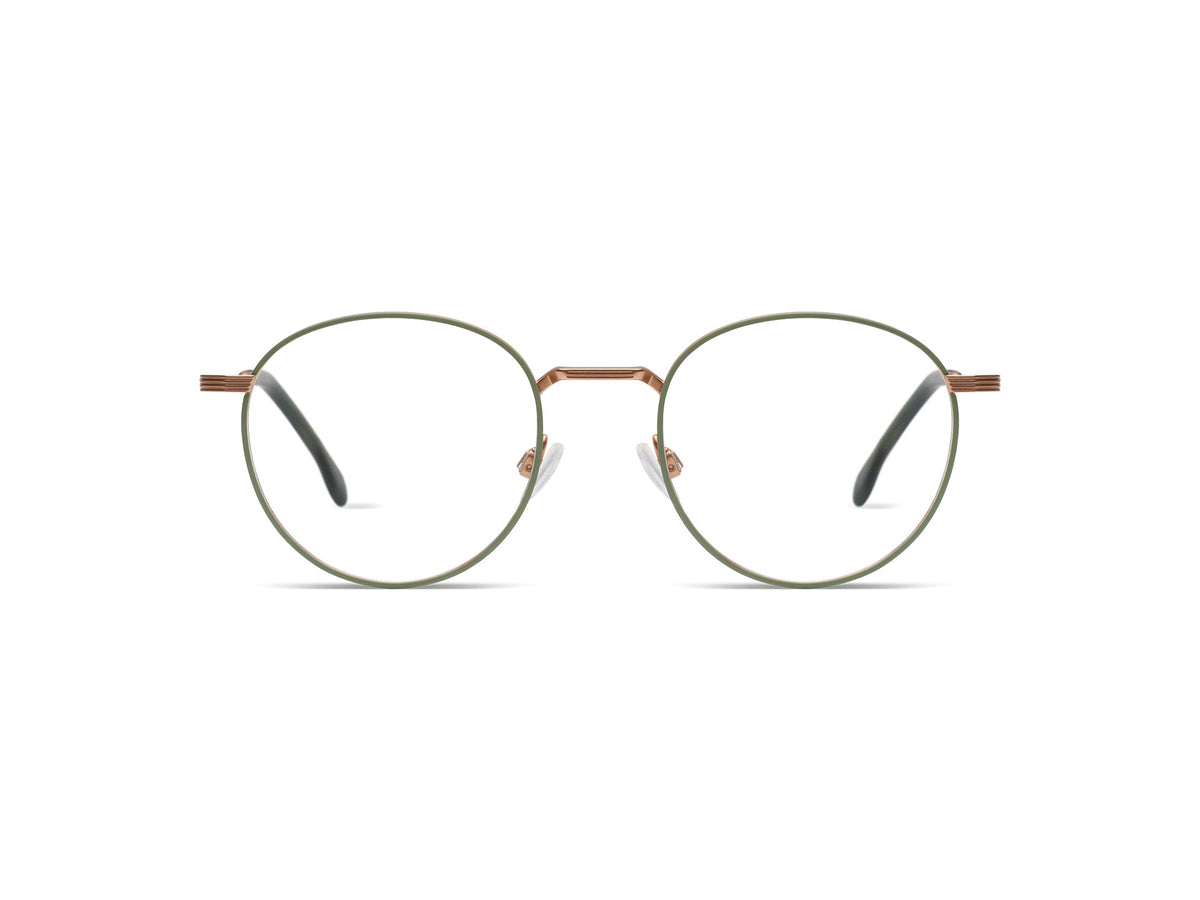 Komono Rio – Vert sauge / Or rose – vue de face