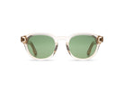 Komono Riley Sun – Beige transparent – verres verts polarisés – vue de face