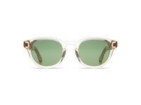 Komono Riley Sun – Beige transparent – verres verts polarisés – vue de face