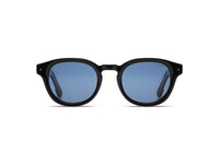 Komono Riley Sun – Noir – verres bleus polarisés – vue de face