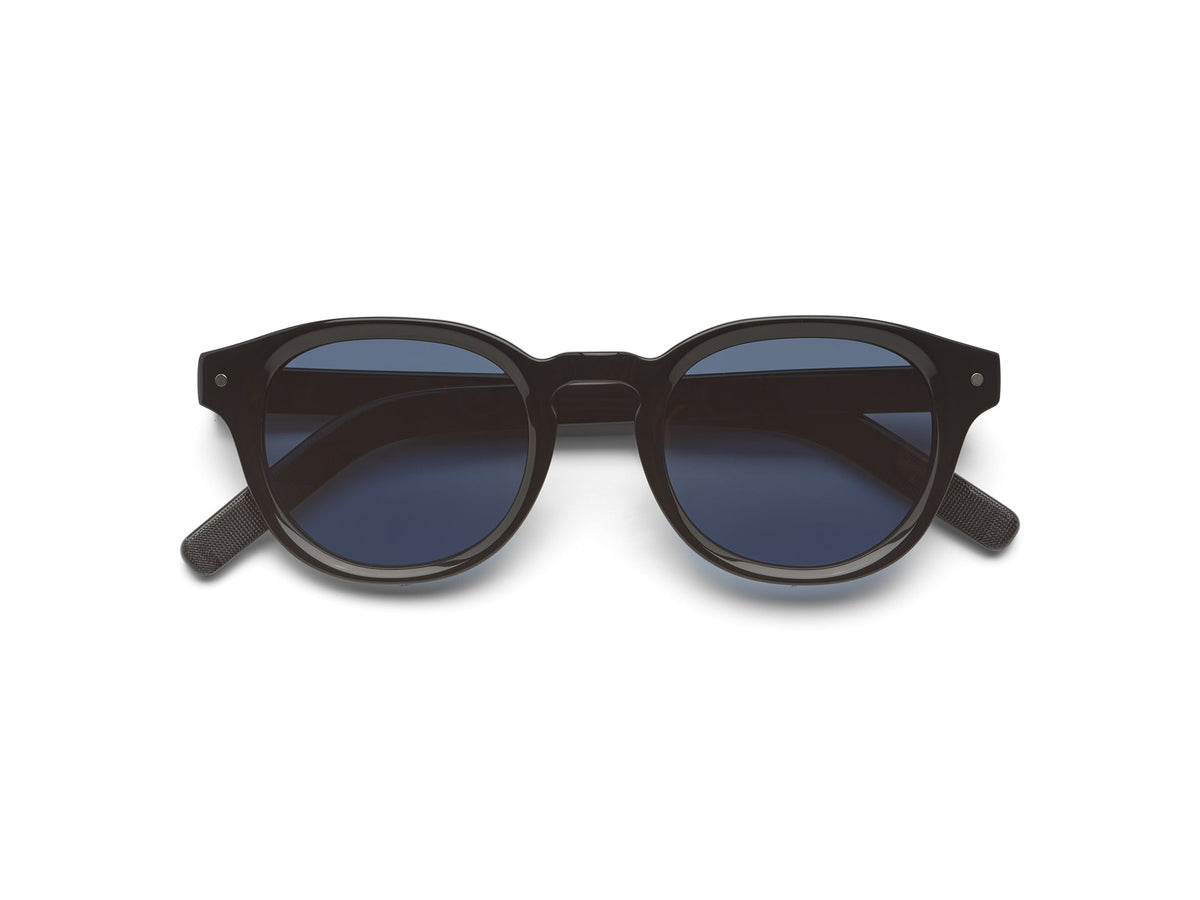 Komono Riley Sun – Noir – verres bleus polarisés – vue de dessus