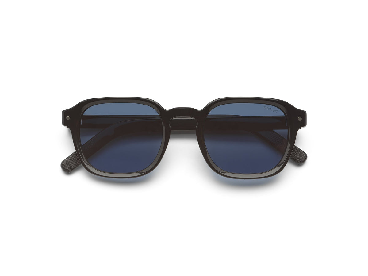 Komono Knox Sun – Noir – verres bleus polarisés – vue de dessus