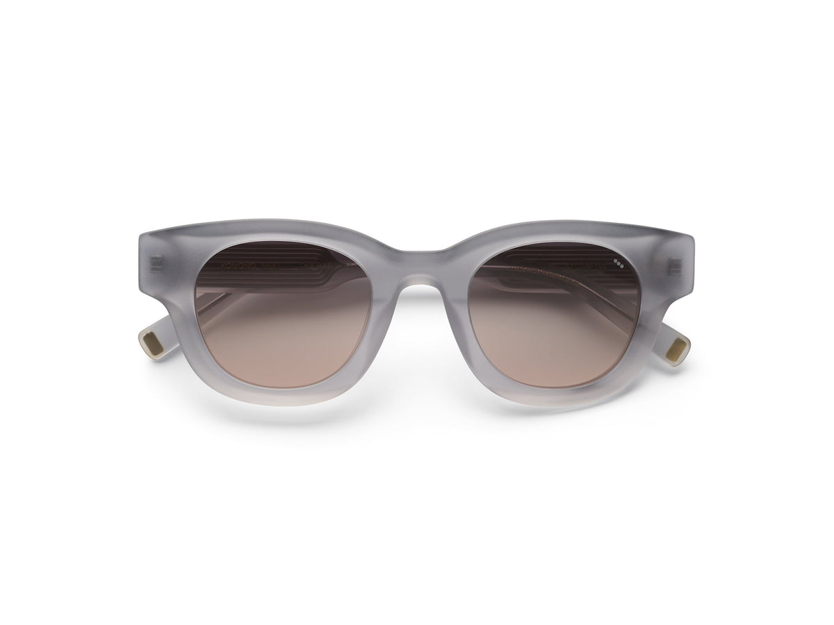 Komono Rae – Gris mat transparent – verres marron polarisés – vue de dessus