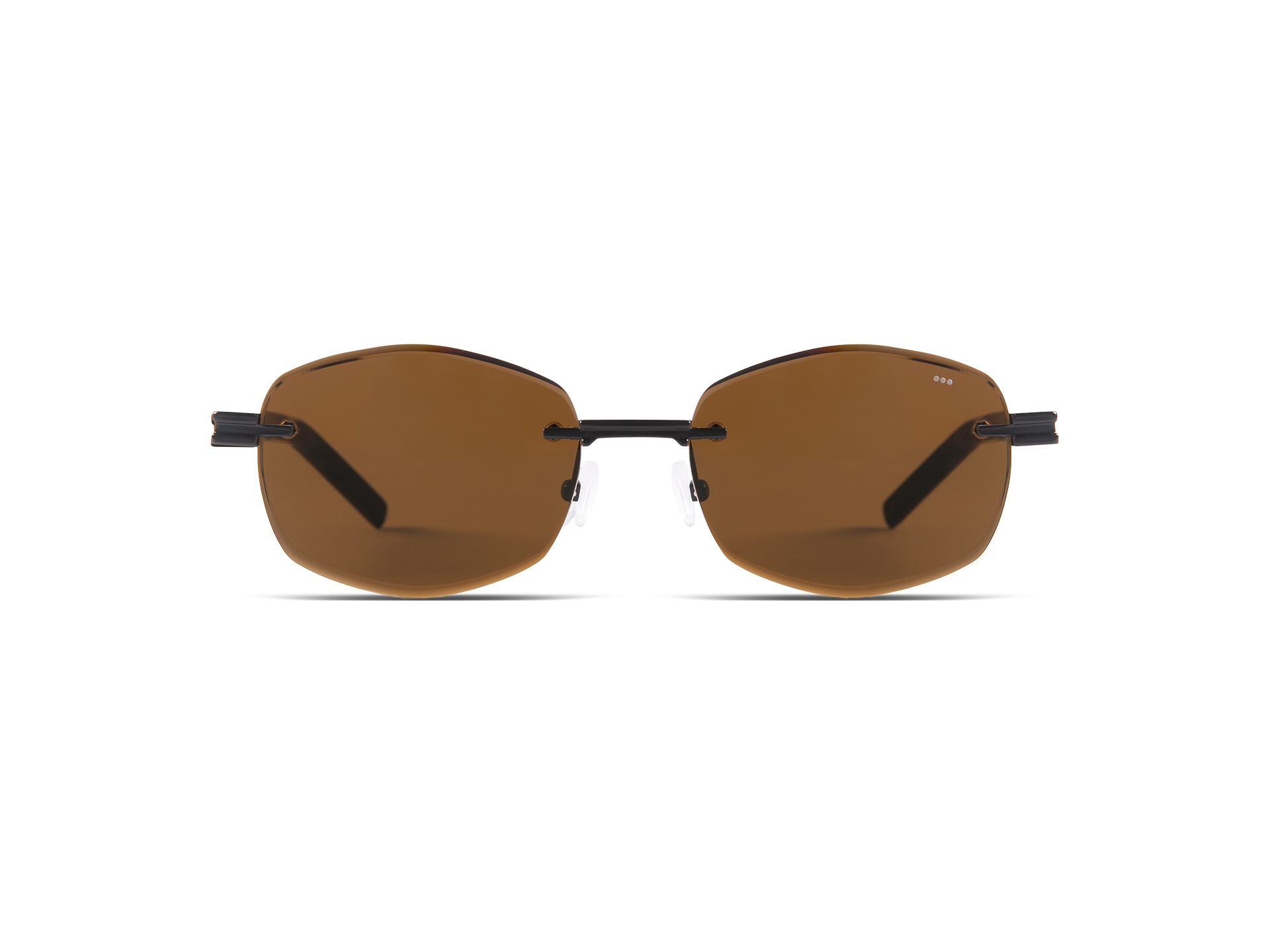 Komono Micah – Noir – verres marron – vue de face