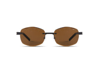 Komono Micah – Noir – verres marron – vue de face