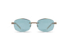 Komono Micah – Or – verres bleu turquoise – vue de face