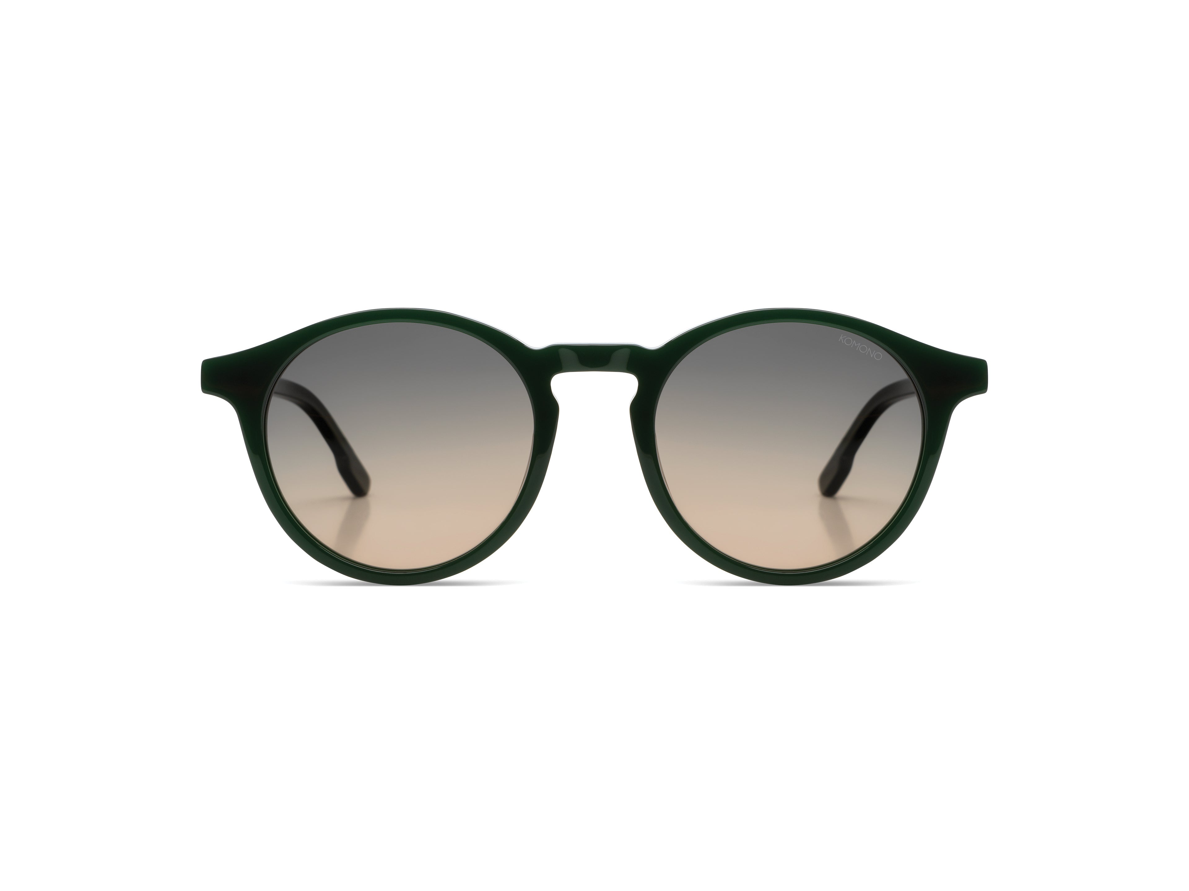 Komono Archie Sun – Vert foncé – verres verts dégradés polarisés – vue de face