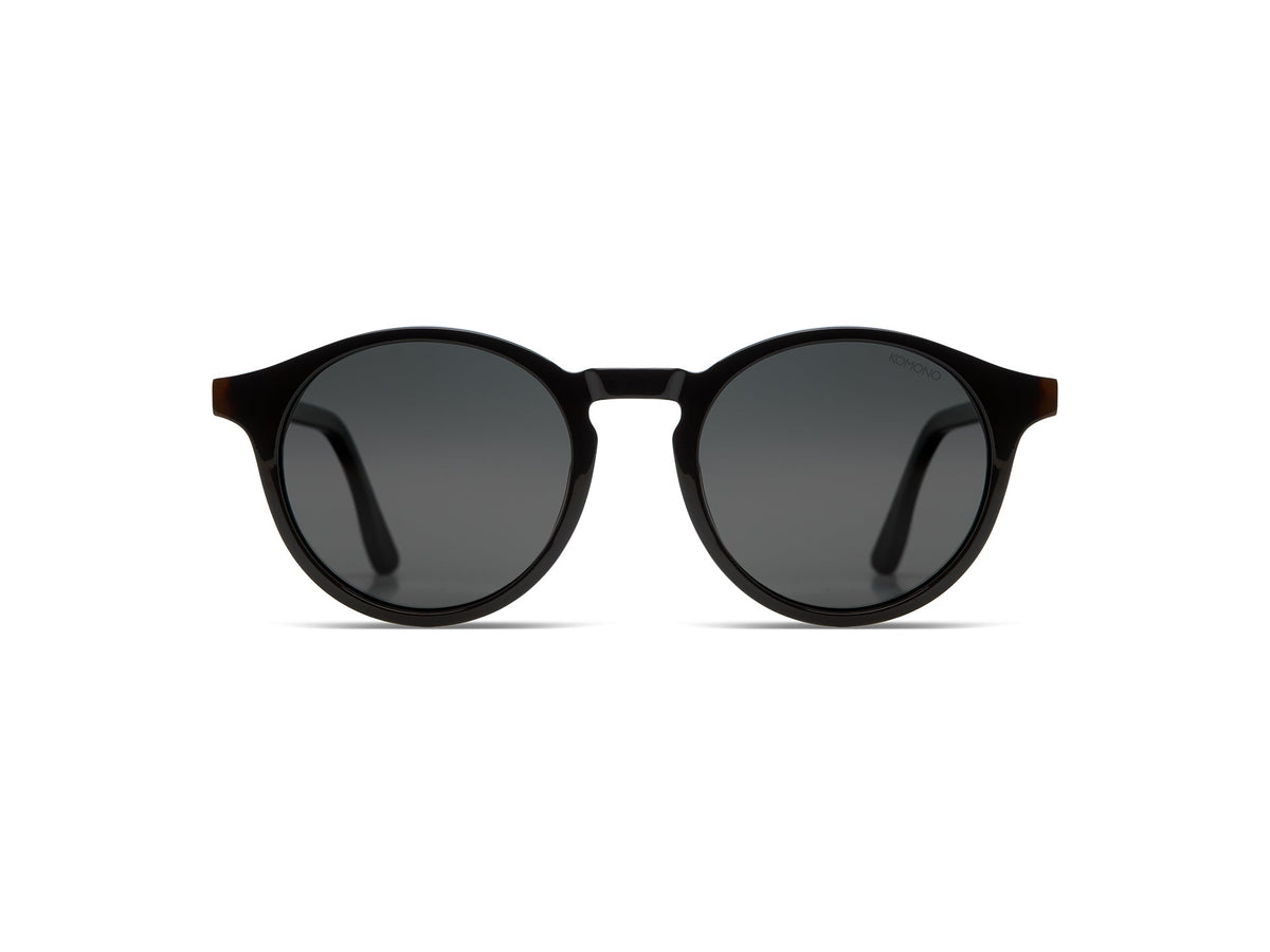 Komono Archie Sun – Écaille foncée – verres noirs polarisés – vue de face
