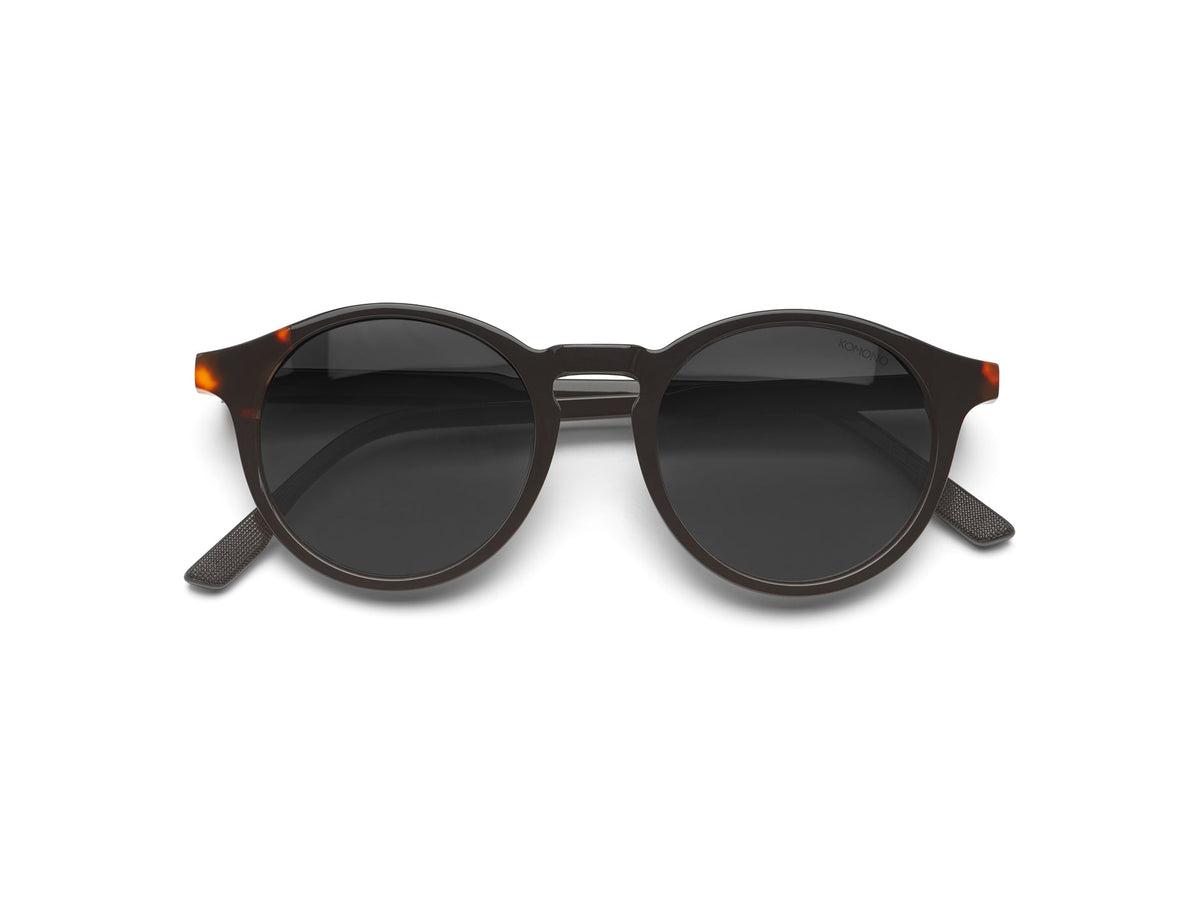 Komono Archie Sun – Écaille foncée – verres noirs polarisés – vue de dessus