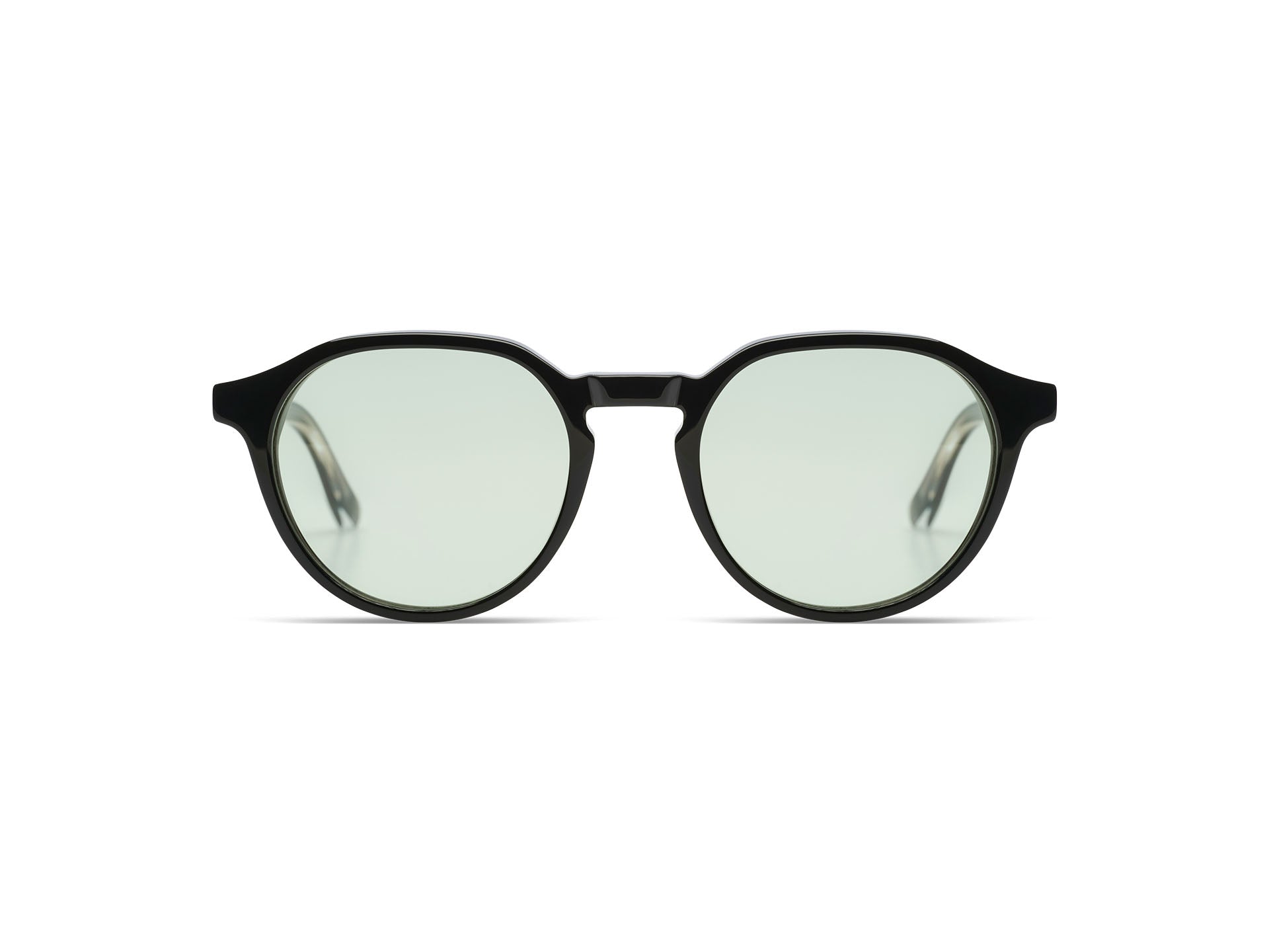 Komono Nigel Sun – Noir – verres verts photochromiques – vue de face