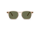 Komono Marlon – Beige transparent – verres verts – vue de face